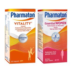 Pharmaton Vitality 30 Kapsül + Pharmaton Essential Women 30 Kapsül