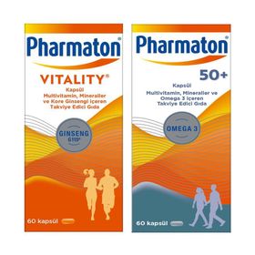 Pharmaton Vitality 60 Kapsül + 50 Plus 60 Kapsül