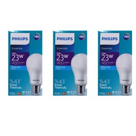 Philips 13W Beyaz Işık E27 ESS LED Bulp 1450 Lümen 3 Adet Led Ampul
