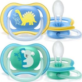 Philips 18 Ay Erkek Avent Ultra Air Karanlıkta Parlayan 2 Desenli Gece Emziği