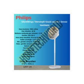 Philips 2000 Serisi Silent Wings Teknolojili Güçlü Ultra Sessiz Vantilatör