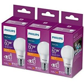 Philips 2700K Sarı Işık 8-6W 3'lü Led Ampul