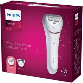 Philips 8000 BRE730/05 Serisi Beyaz Islak Kuru Epilatör
