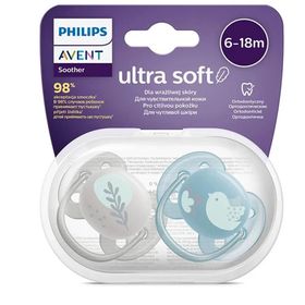 Philips Avent 0-6 Ay 2'li Erkek Ultra Soft Silikon Emzik