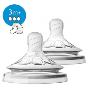 Philips Avent 0% BPA Natural 3 m+ Akış Ayarlı Biberon Emziği