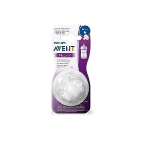 Philips Avent 2'li Natural Biberon Emziği Y Kesik 6m+ Emzik