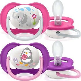 Philips Avent 3201 6-18 Ay Pembe Ultra Air Night 2'li Silikon Emzik