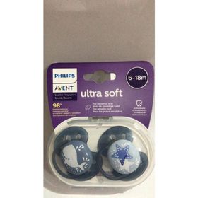 Philips Avent 6-18 Ay 2'li Erkek Ultra Soft Silikon Emzik