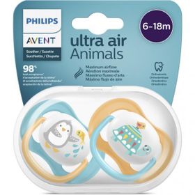 Philips Avent 6-18 Ay Kız Ultra Air Animals Emzik
