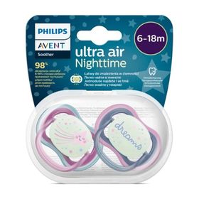 Philips Avent 6-18 Ay Kız Ultra Air Night Karanlıkta Parlar Gece Emziği
