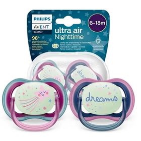 Philips Avent 6-18 Ay Kız Ultra Air Night Karanlıkta Parlar Gece Emziği