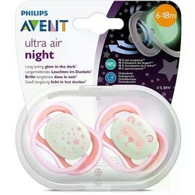 Philips Avent 6-18 Ay Pembe Ultra Air Gece Emziği