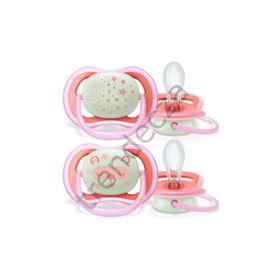 Philips Avent 6 18 Ay Pembe Ultra Air Karanlıkta Parlayan Emzik