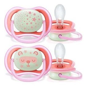 Philips Avent 6 18 Ay Pembe Ultra Air Karanlıkta Parlayan Emzik