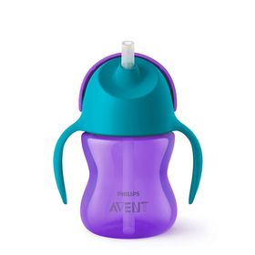 Philips Avent Desenli 200 ml Mor Pipetli Bardak