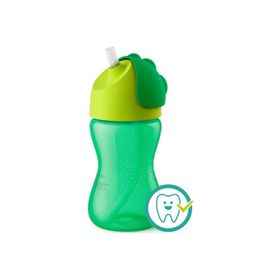 Philips Avent Desenli 300 ml Erkek Yeşil Pipetli Bardak