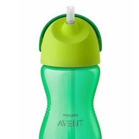 Philips Avent Desenli 300 ml Erkek Yeşil Pipetli Bardak