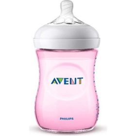 Philips Avent Natural PP Yavaş Akış 1 Ay+ 260 ml Pembe Biberon