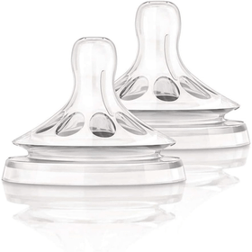 Philips Avent Natural Silikon 2'li 3+ Ay 3 Delikli Biberon Emziği