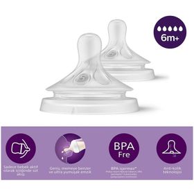 Philips Avent No 5 6+ Ay Natural Response 2 Adet Biberon Emziği