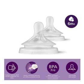 Philips Avent No 6 6+ Ay Natural Response 2 Adet Biberon Emziği