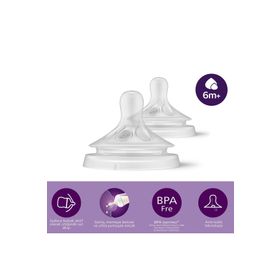 Philips Avent No 6 6+ Ay Natural Response 2 Adet Biberon Emziği