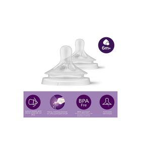 Philips Avent No 6 Doğal Tepkili 2'li Biberon Emziği