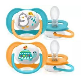 Philips Avent SCF080/70 Ultra Air Animals 6-18 Ay 2'li Erkek Bebek Emzik