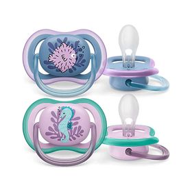 Philips Avent SCF085/18 Ultra Air 6-18 Ay 2'li Açık Mavi Kız Emzik