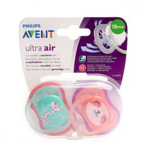 Philips Avent SCF349/12 Ultra Air 2'li 18 Ay Silikon Kız Emzik
