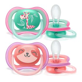 Philips Avent SCF349/12 Ultra Air 2'li 18 Ay Silikon Kız Emzik