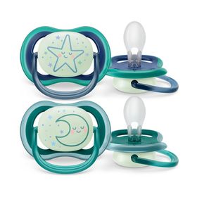 Philips Avent SCF376/13 Ultra Air 6-18 Ay 2'li Erkek Gece Emzik