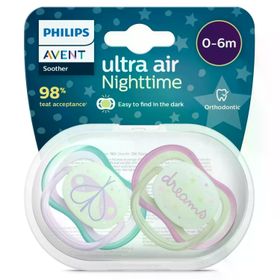 Philips Avent SCF376/19 Ultra Air 0-6 Ay 2'li Kız Gece Emzik
