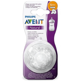 Philips Avent SCF656/27 Natural 6+ Ay Biberon Emziği 2'li