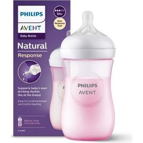 Philips Avent SCY903/11 Pembe Doğal Tepkili 260 ml Biberon