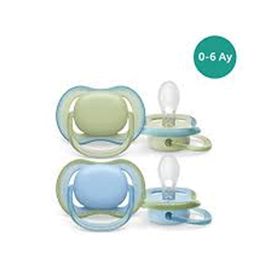Philips Avent Ultra Air 0-6 Ay 2'li Sarı ve Mavi Emzik