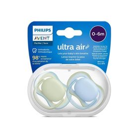 Philips Avent Ultra Air 0-6 Ay 2'li Sarı ve Mavi Emzik