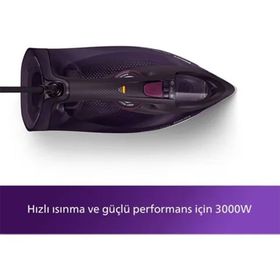 Philips Azur DST7061/30 Mor Siyah Buharlı Ütü