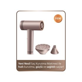 Philips BHD837/10 Şampanya Rengi Yeni Nesil Saç Kurutma Makinesi