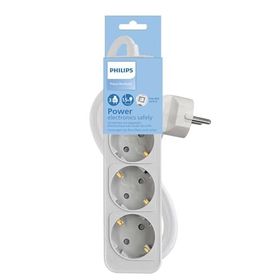 Philips CHP2134W/62 3'lü 1.5 m Beyaz Çocuk Korumalı Priz