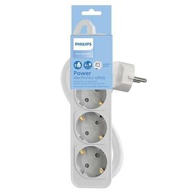 Philips CHP2134WB/62 3'lü 3 m Beyaz Çocuk Korumalı Priz