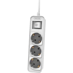Philips CHP2134WB/62 3'lü 3 m Beyaz Çocuk Korumalı Priz