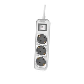 Philips CHP2134WB/62 3'lü 3 m Beyaz Çocuk Korumalı Priz