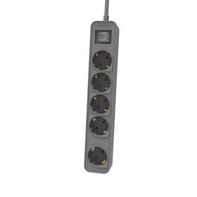 Philips CHP2154 GB/62 5'li 3 mt Gri Çocuk Korumalı Priz