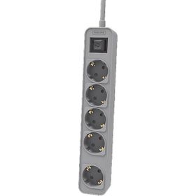 Philips CHP2154 GB/62 5'li 3 mt Gri Çocuk Korumalı Priz