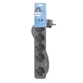 Philips CHP2154G/62 5'li 1.5 m Gri Çocuk Korumalı Priz