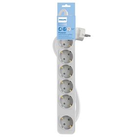 Philips CHP2164W/62 6'lı 1.5 mt Beyaz Çocuk Korumalı Priz