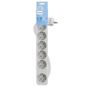 Philips CHP2164W/62 6'lı 1.5 mt Beyaz Çocuk Korumalı Priz