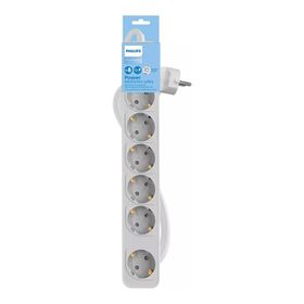 Philips CHP2164W/62 6'lı Topraklı 1.5 mt Anahtarlı Grup Priz
