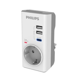 Philips CHP8010W/10 380 Joules PD 20 W Beyaz Akım Korumalı Priz